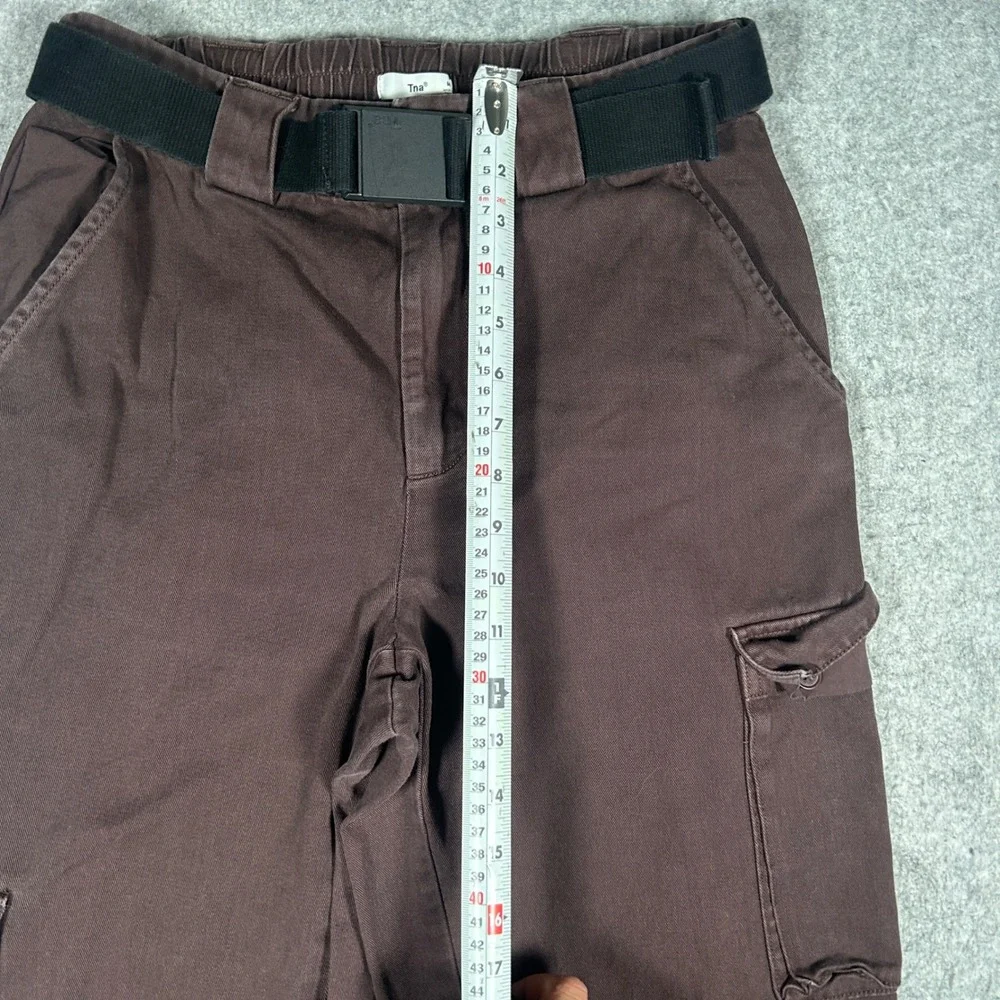 TNA Cargo Pants Women Medium Brown Supply Cargo Gorpcore Utility Streetwear - Picture 4 of 16